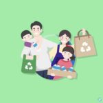 재활용 가족 일러스트 ai 다운로드 download recycling family