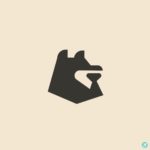 블랙 곰 로고 일러스트 ai 다운로드 download Black Bear logo