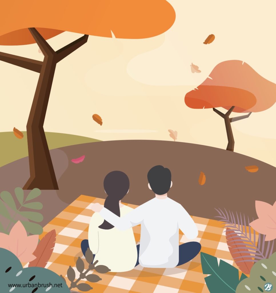 가을 소풍 커플