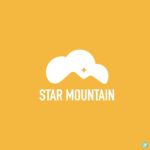 구름 산 별 로고 일러스트 ai 독점 다운로드 download cloud mountain star logo