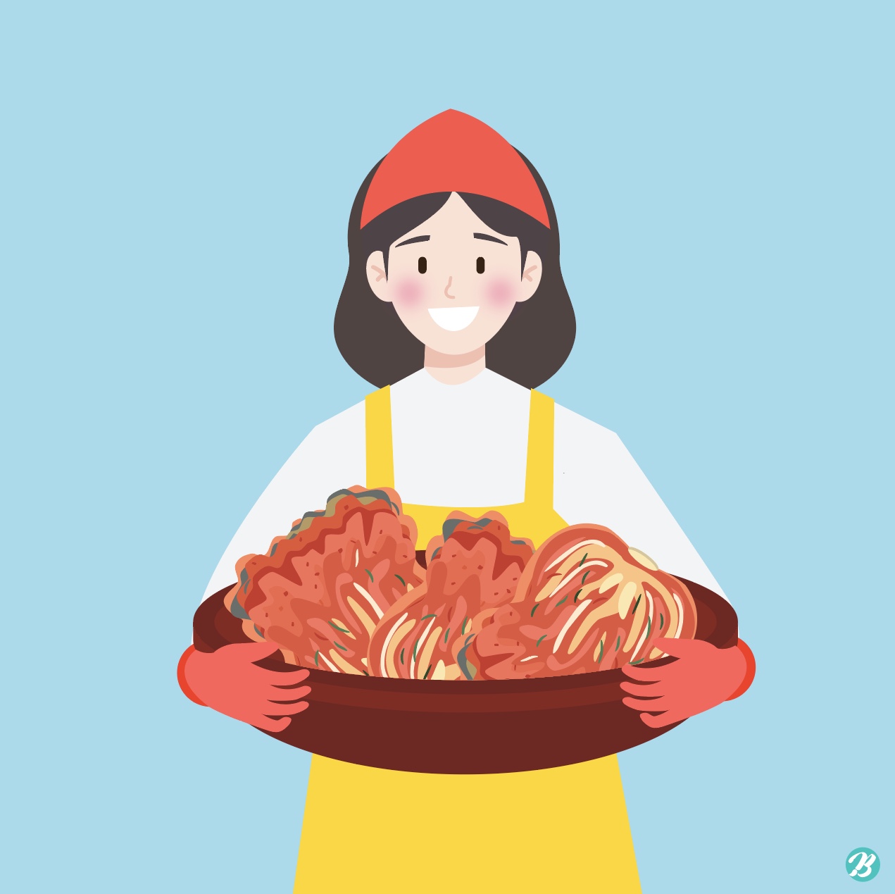 김장 요리사 일러스트 Ai 다운로드 Download Kimjang Chef Vector - Urbanbrush