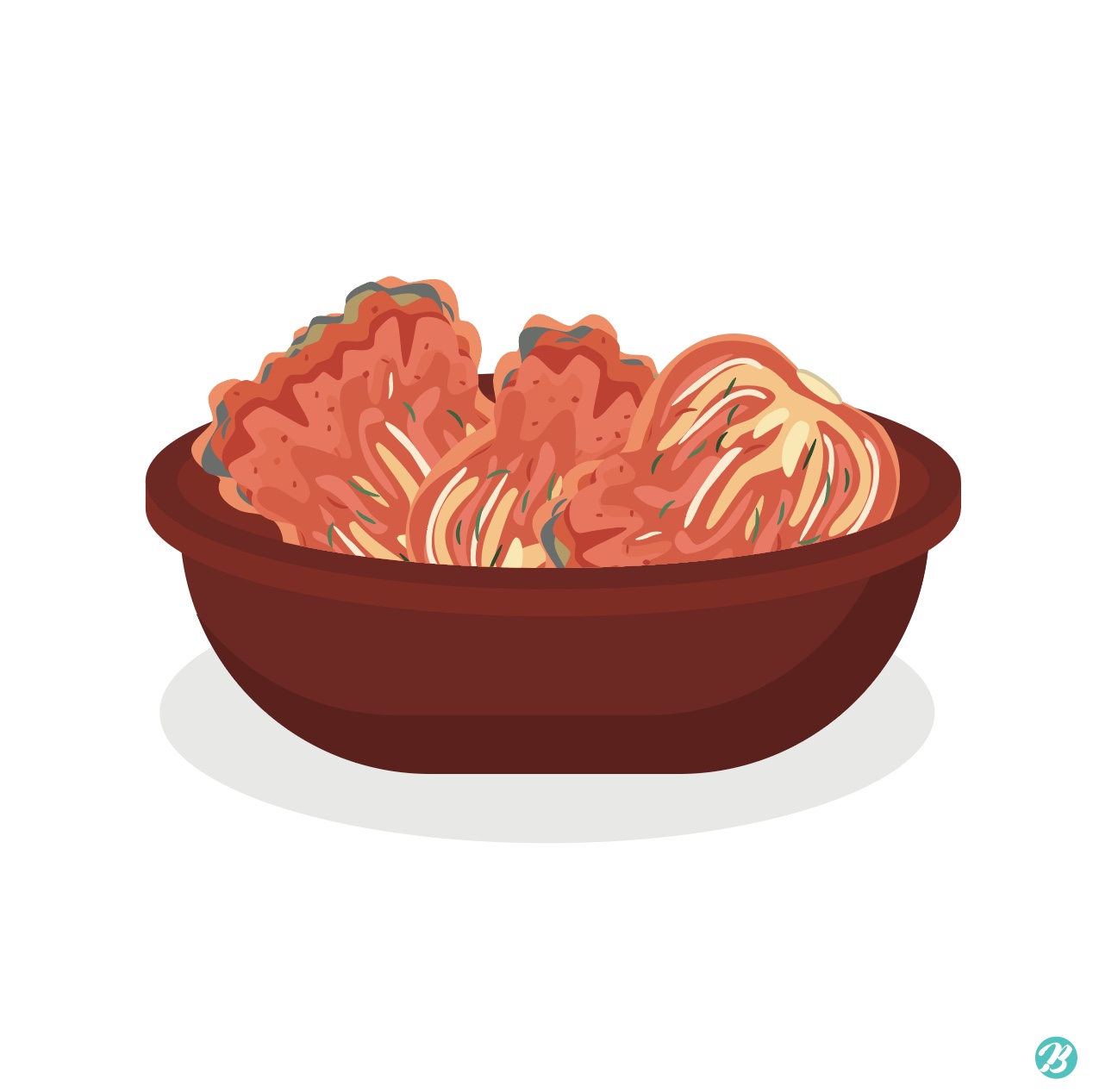 배추김치 김장 일러스트 Ai 다운로드 Download Cabbage Kimchi Kimchi Vector - Urbanbrush