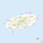 제주도 도로 지도 일러스트 ai 다운로드 download Jeju island road map vector