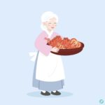 할머니 김치 일러스트 ai 다운로드 download grandma kimchi vector