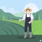 농부 농약철 일러스트 ai 다운로드 download farmer pesticide vector