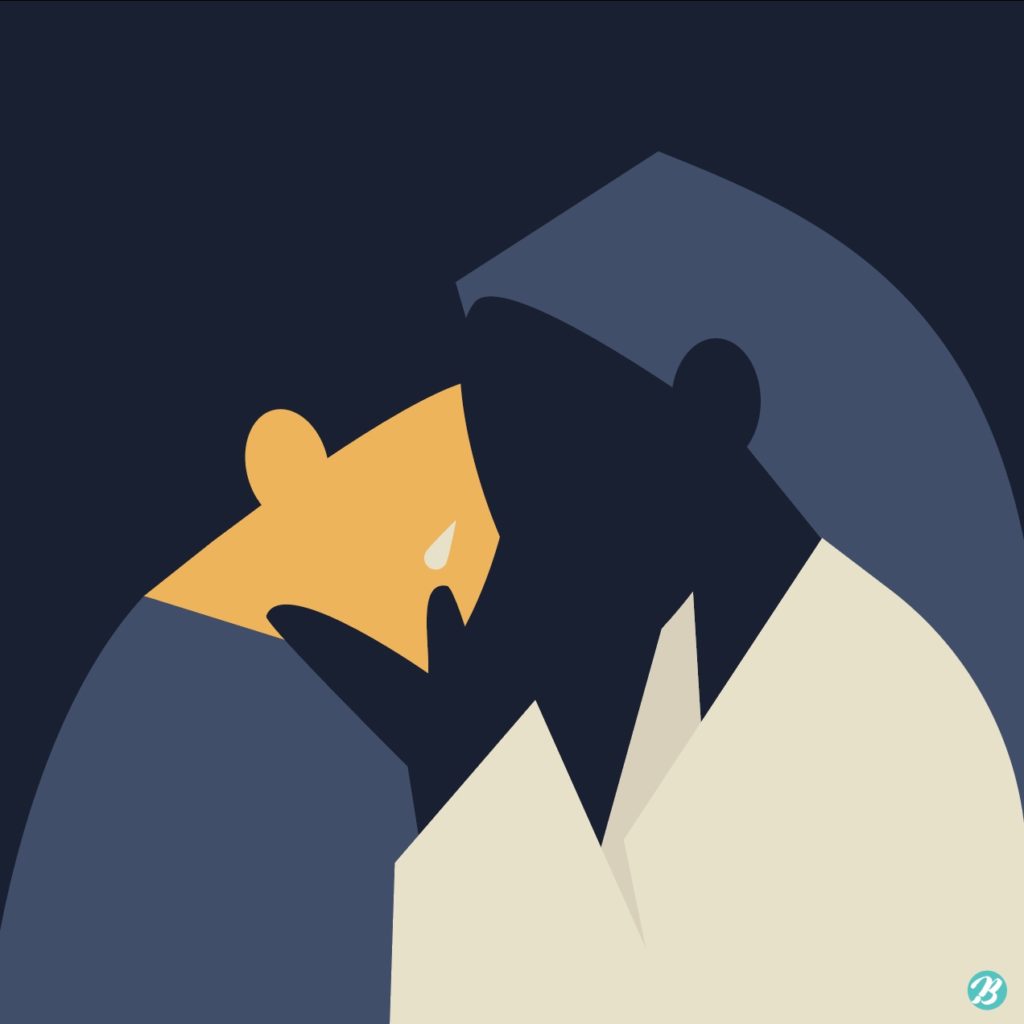 예수님의 위로 일러스트