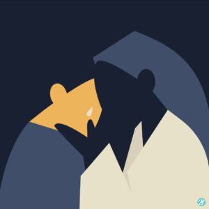 예수님의 위로 일러스트