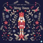 호두까기 성탄카드 일러스트 ai 다운로드 download Nutcracker Christmas Card vector