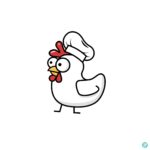 닭 요리사 캐릭터 일러스트 ai 다운로드 download Chicken Chef Character vector