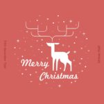 크리스마스 사슴 포스터 일러스트 ai 다운로드 download christmas deer poster