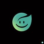 나뭇잎 스마일 로고 독점 일러스트 ai 다운로드 download leaf smile logo