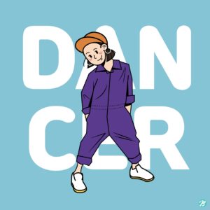여성 댄서 캐릭터
