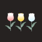 튤립 꽃 3종 일러스트 ai 다운로드 download 3 tulip flowers vector