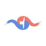 태극 태권도 발차기 로고 일러스트 ai 독점 다운로드 download Taegeuk Taekwondo kick logo