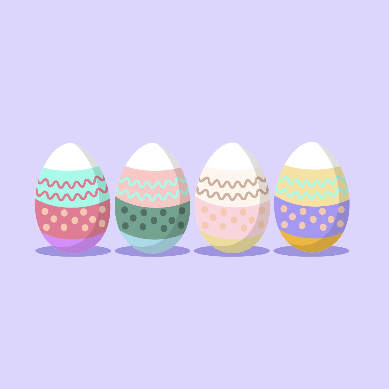 부활절 달걀 일러스트 Ai 다운로드 Download Easter Eggs Vector - Urbanbrush
