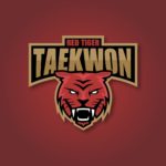 붉은 호랑이 태권도 로고 일러스트 ai 독점 다운로드 download red tiger taekwondo logo