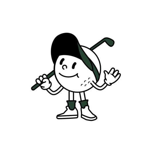 골프 캐릭터 로고