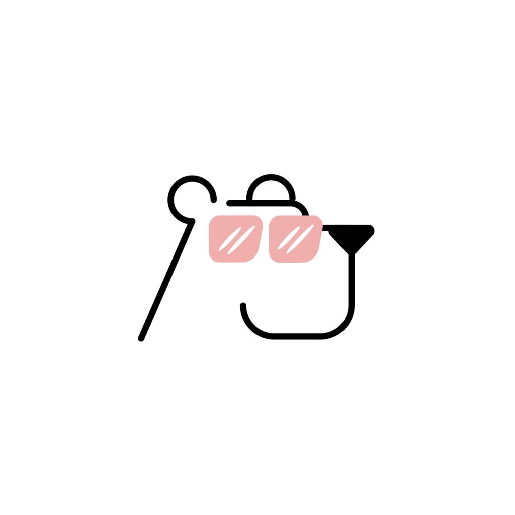 곰 선글라스 로고