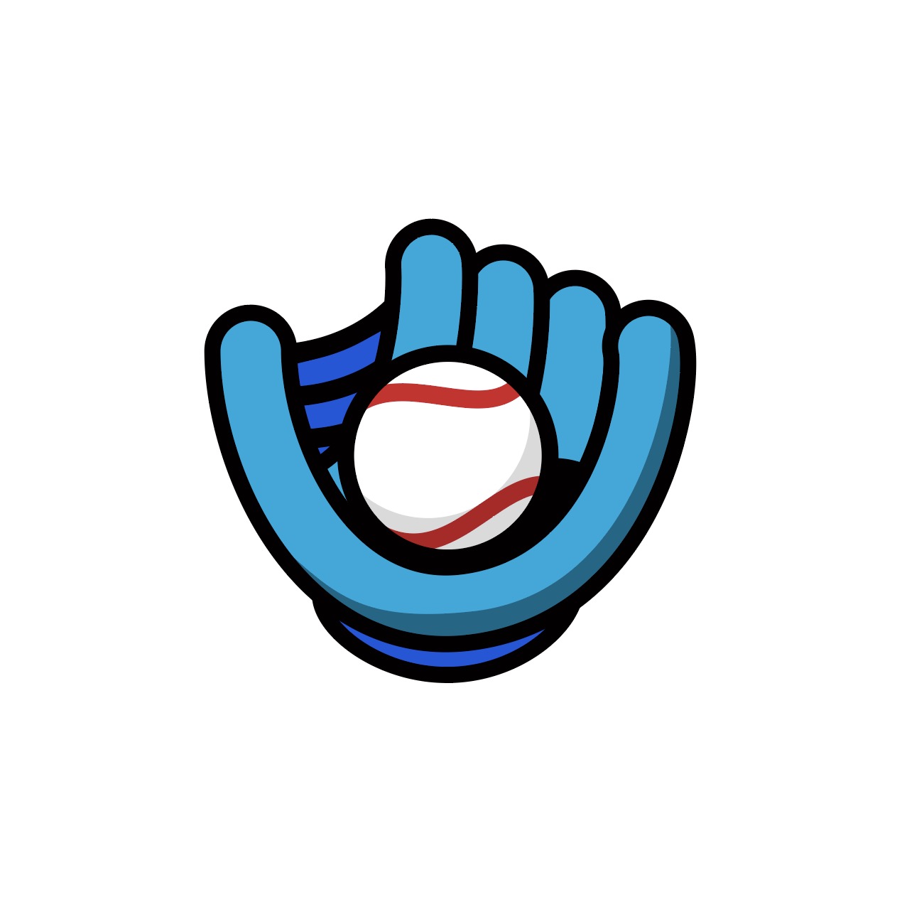 Ilustração do logotipo da luva de beisebol ai download download do