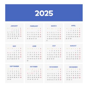 2025년 달력 ai