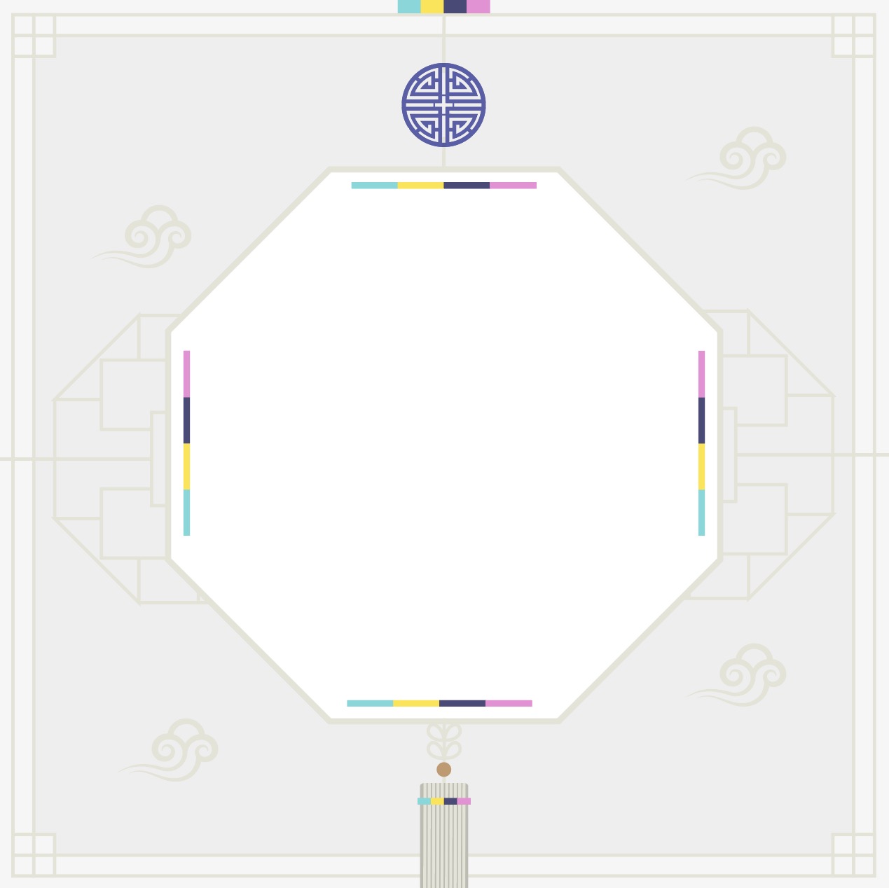 전통 배경 일러스트