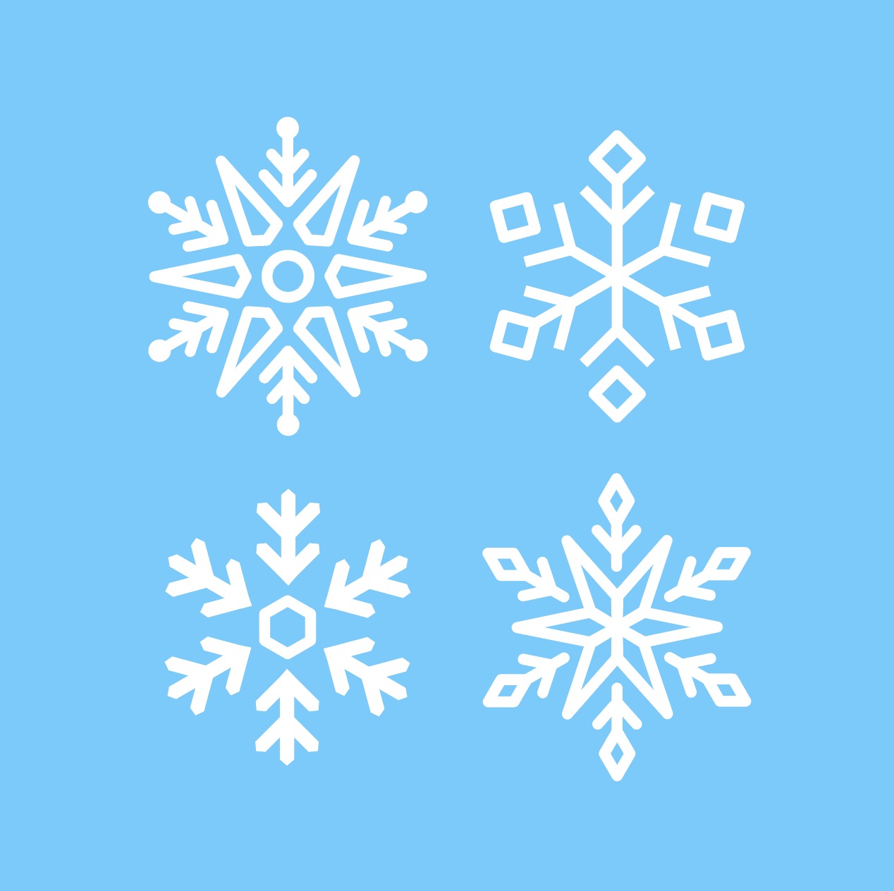 눈 결정체 눈꽃