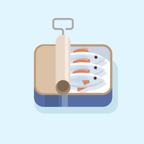 생선 통조림 일러스트