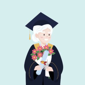 노인대학 할머니 졸업