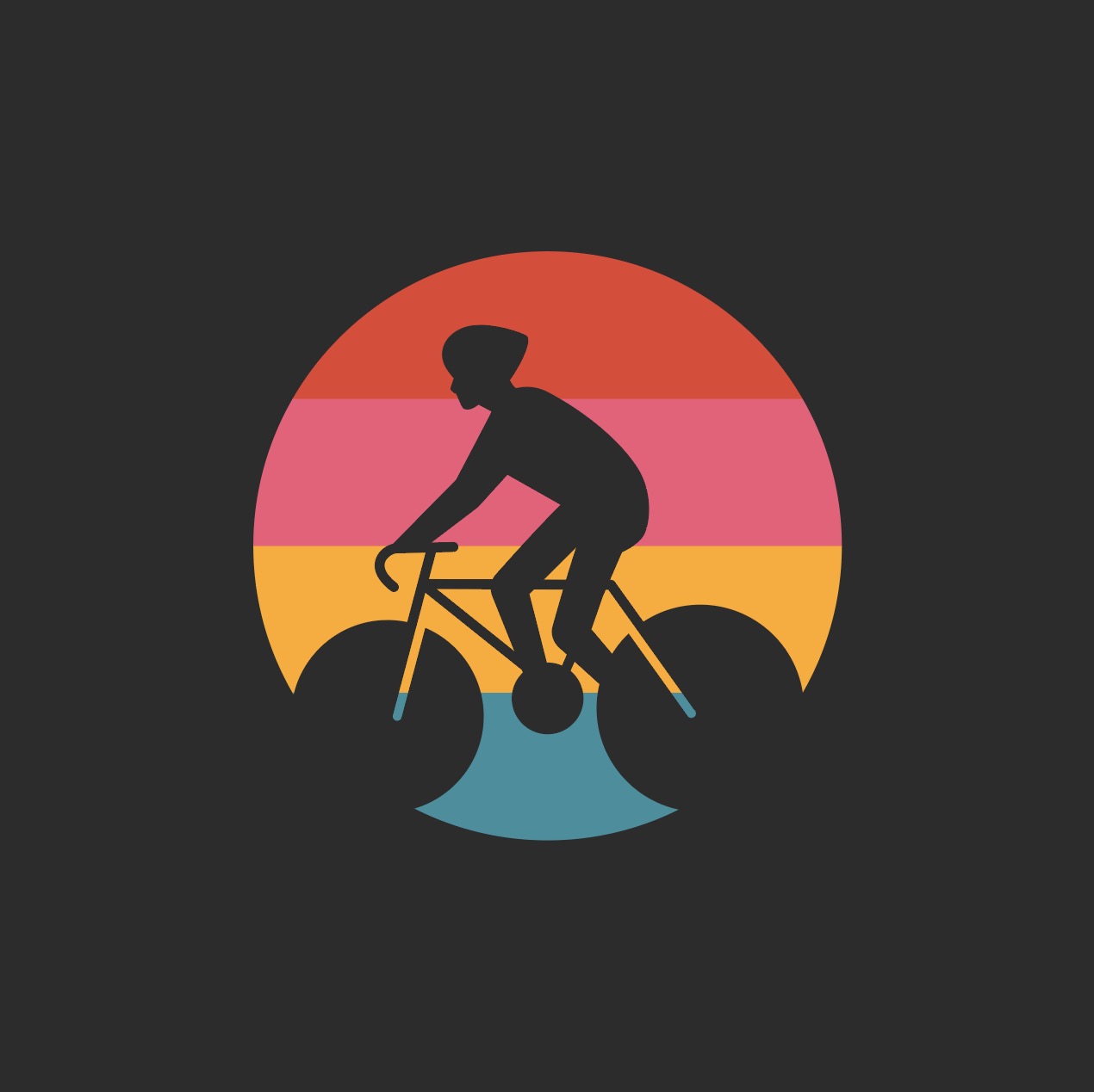 자전거 실루엣 로고