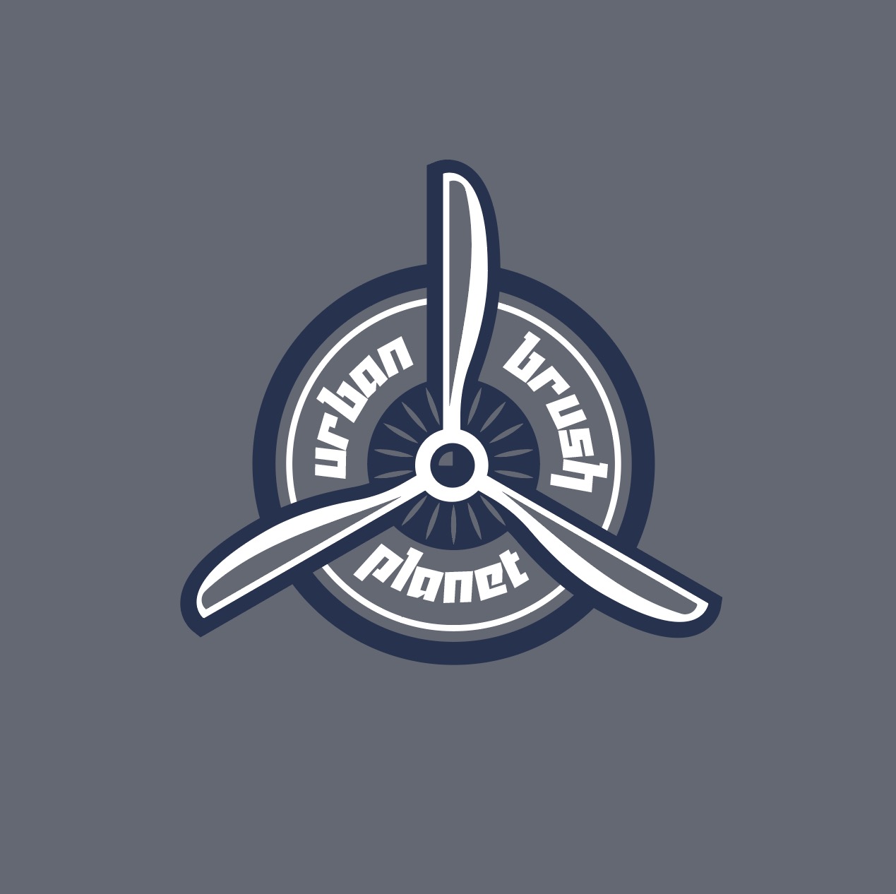 경비행기 프로펠러 로고