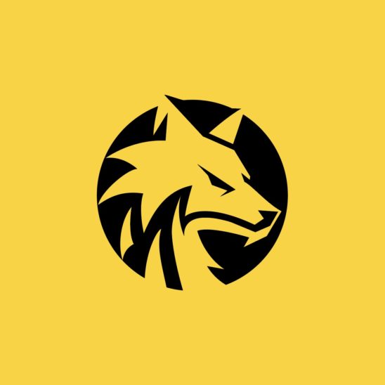 늑대 실루엣 로고