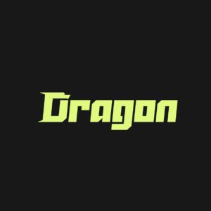드래곤 용 타이포그래피
