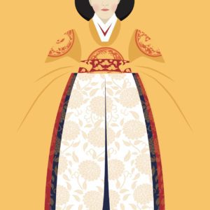 소례복 명성왕후 일러스트