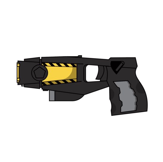 테이저건 일러스트 ai