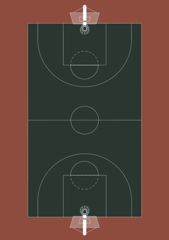 농구 경기장 도안