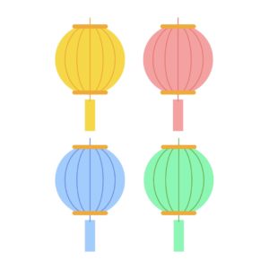 연등 조명 일러스트
