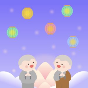 연등 행사 일러스트