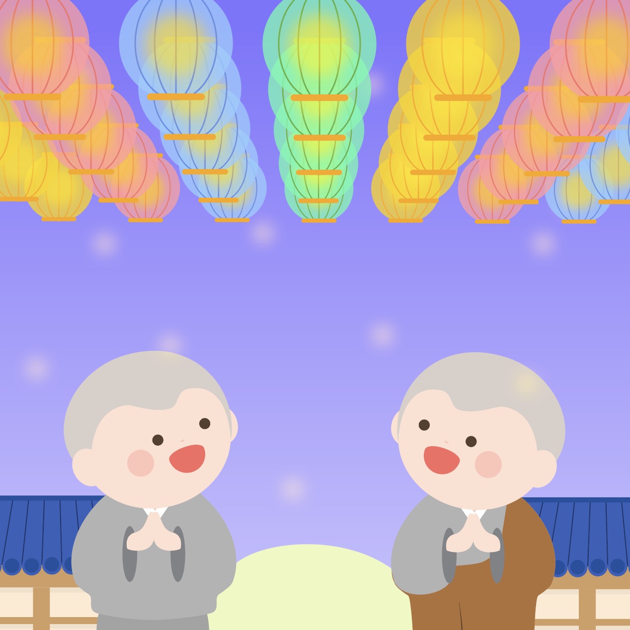 연등 축제 부처님