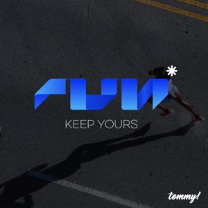 달리기 RUN 타이포그래피