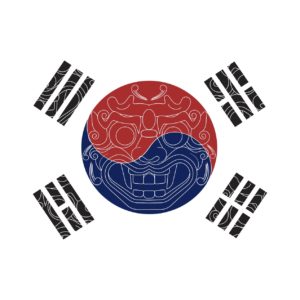 태극기 도깨비 일러스트