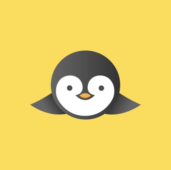 펭귄 아이콘 로고