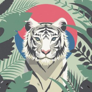 태극 야생 호랑이
