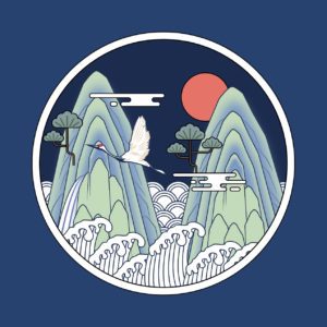 산봉우리 두리미 바다