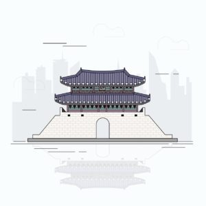 서울 동대문 일러스트