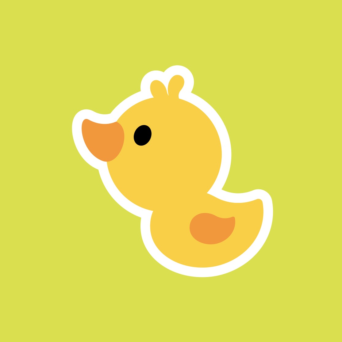 귀여운 아기 오리