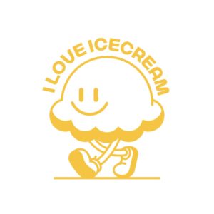 레트로 아이스크림 캐릭터
