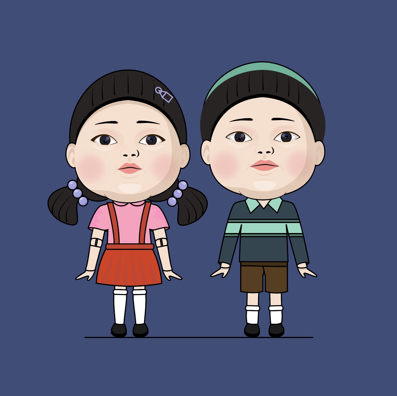 철수와 영희 오징어게임