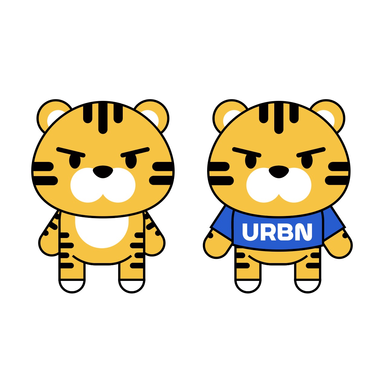 귀여운 호랑이 캐릭터