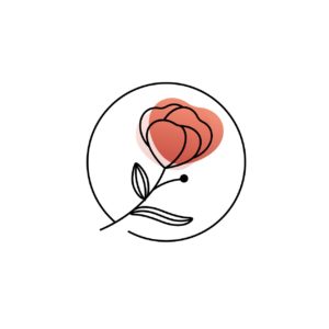 꽃잎 자연 로고