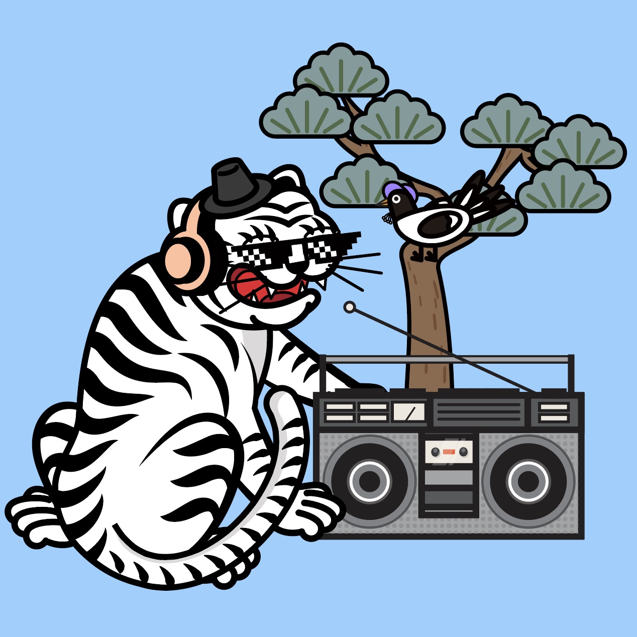 힙합 음악 호작도